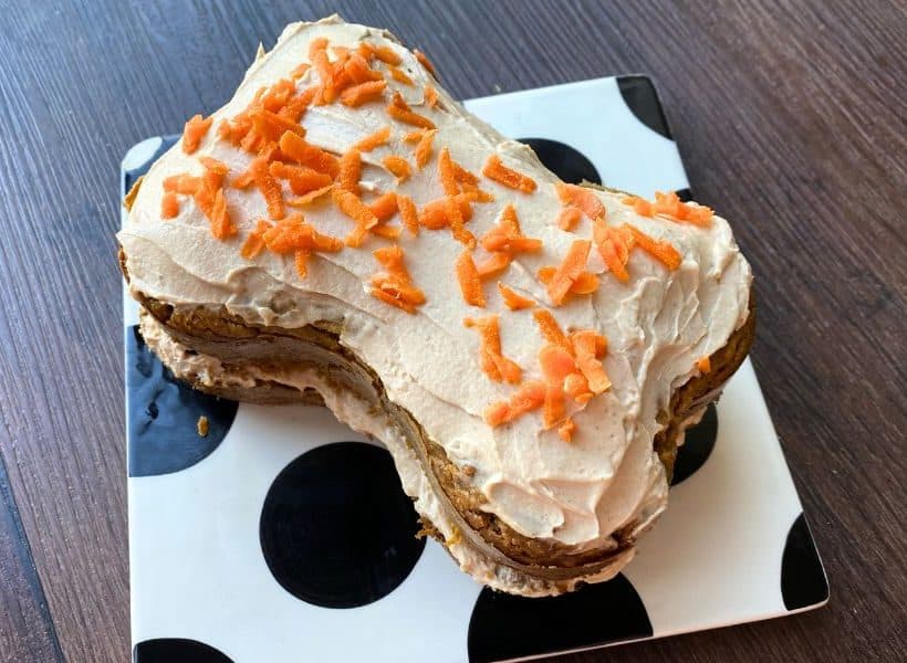 homemade dog carrot cake
