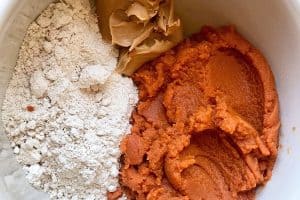 ingredients for pumpkin peanut butter treats
